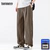 Mark Fairwhale Men's Lyocell Linen Straight Wide-leg Casual Pants