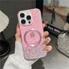 Applicable To IPhone 16 Magnetic Phone Case Glitter Powder 14Promax Apple 15 Protective Case 13