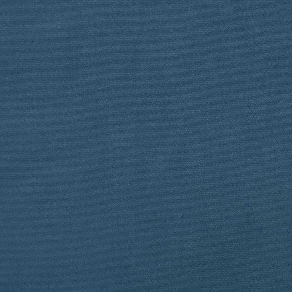 Pocket Spring Mattress for Children Medium Firmness Blue 80 x 160 cm Velvet