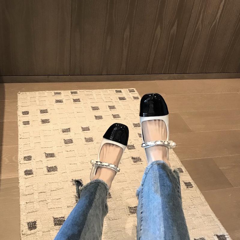 

Туфли Мэри Джейн на толстом каблуке, соответствующие цвету, с небольшим ароматом, женские туфли с круглой головкой в ​​стиле ретро 35