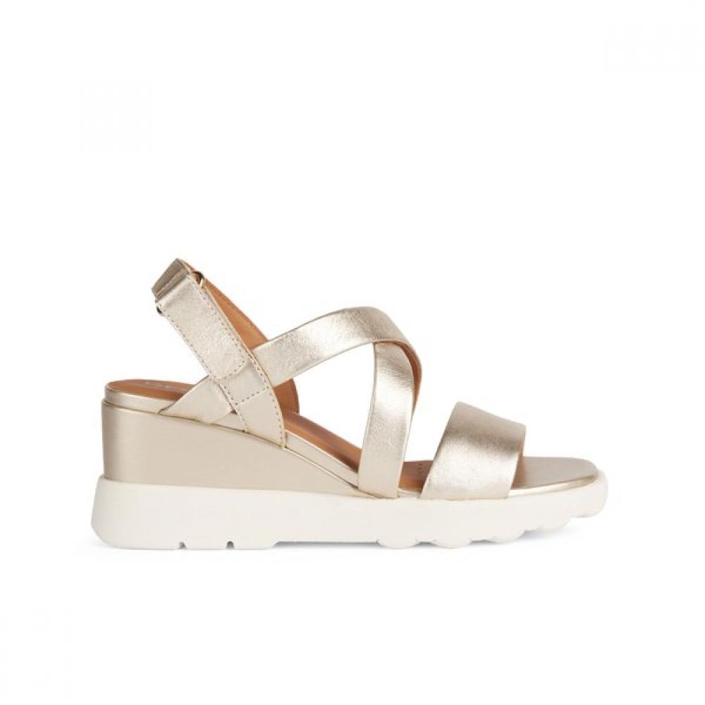 Geox Women S Comfort Daily Wedge Strap Sandal Sperica eS6 W1d35g03m84 Gold 39250 13100₽