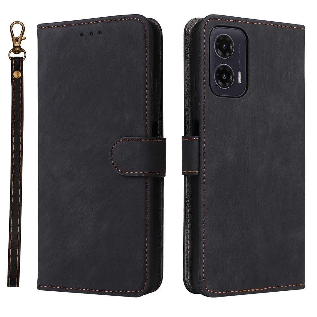 For Motorola Moto G35 5G Wallet Case RFID Blocking PU Leather Cover Stand View