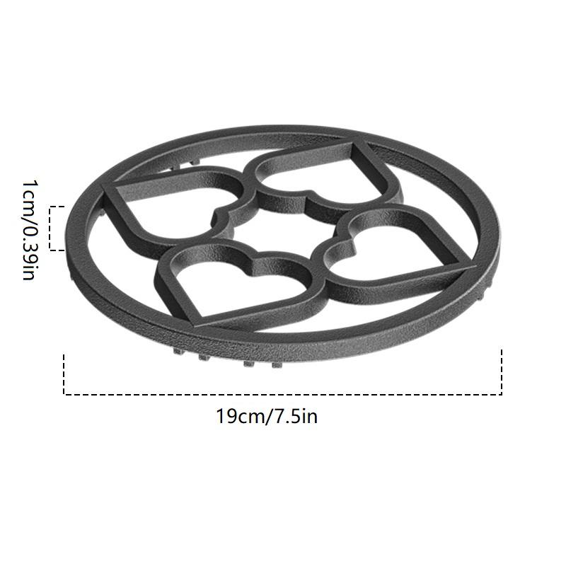 Heart Shape Wok Holder Cast Iron Stove Support Gas Hob Support Cooktop Stand For Efficient Stir Fry Preparation
