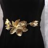 Exaggerated  Flower Belt PU Rope Belt Women Vintage Decorative Dresses Belt