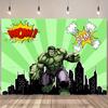 Avengers Hulk Tématická Narozeninová Dekorace Pozadí Klučičí Narozeninová Párty Dárek Fotografické Pozadí Miminkovská Sprcha Banner Studio