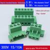 3.81mm Through-Wall Terminal Block with 5.08mm Ear Connector & Solderless Plug-in 2EDGWC