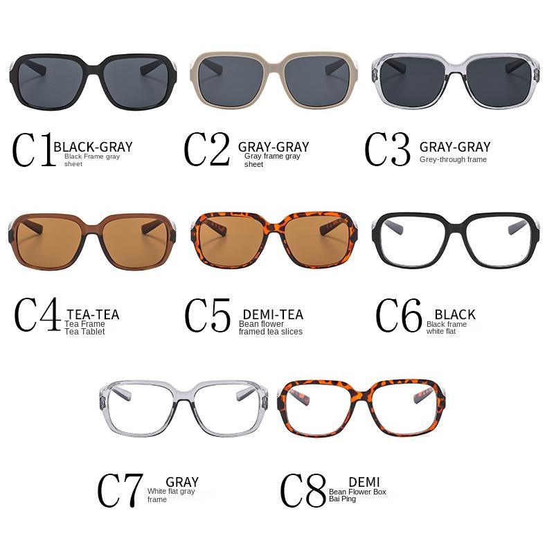 2PACK Fashion Square Sunglasses Women Brand Luxury Eyewear Women/Men Y2K Vintage High Quality Glasses Women Mujer