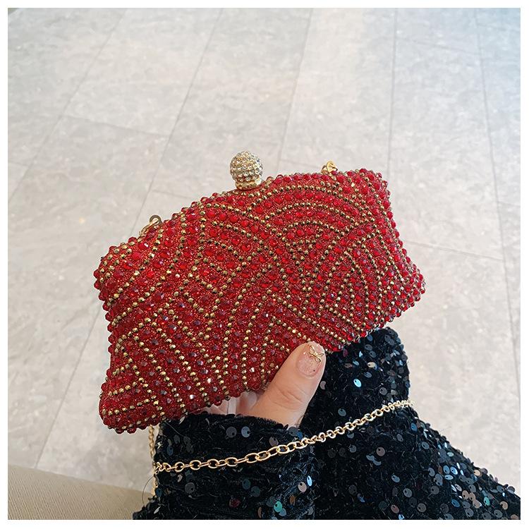 Modische Damen Glänzende Strass Dinner Tasche Kann mit Kleid Abendtasche Mode Temperament Elegante Clutch Tasche kombiniert werden