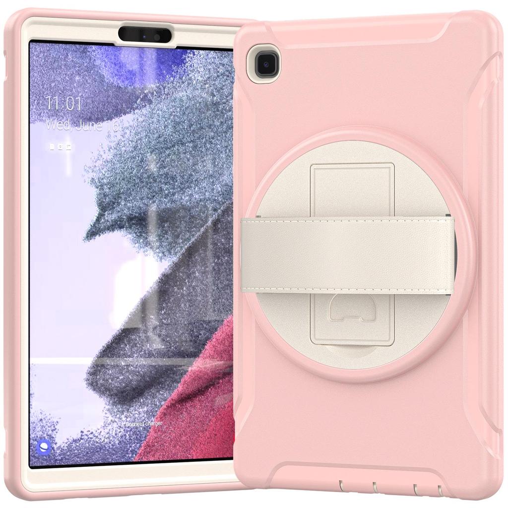 Schutzhülle für Samsung Tab A7 Lite (8,7 Zoll) mit 360° drehbarem Ständer und elastischer Handschlaufe