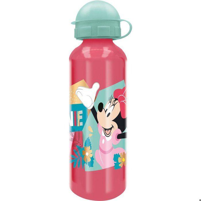 Láhev - Tataway - Minnie Mouse - Hliník - 530 ml - Nálevka a Bezpečnostní uzávěr