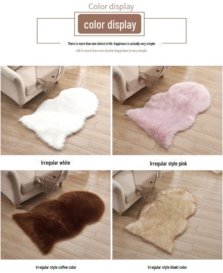 Exclusive Wear-Resistant Australian Sheepskin Carpet for Bedroom & Living Room