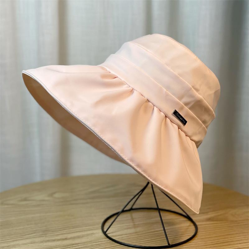 

Stylish Ol Style Sun Protection Fishing Hat Women s Spring Autumn Big Brim Breathable Hat рожевий