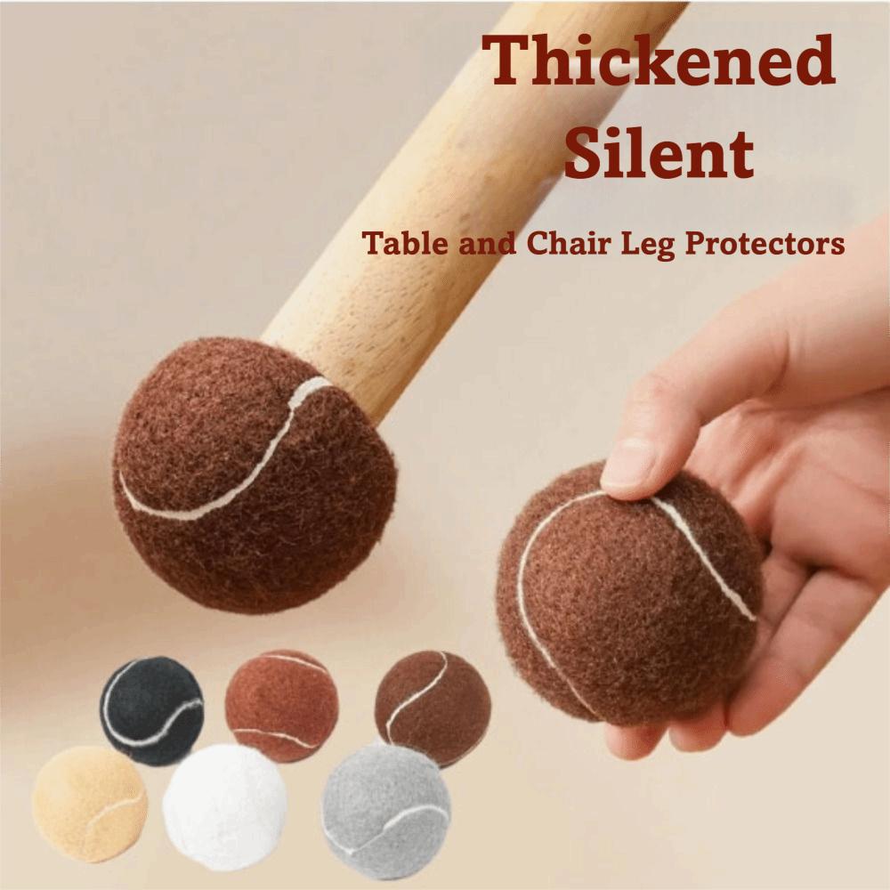 4pcs Mute Table and Chair Covers Non-Slip Tennis Like Foot Pads  Dining Chairs