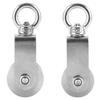 Swivel Pulley Block 360 Degree Rotation Stainless Steel Fitness Equipment Smooth Cable Pulley for Clothesline DIY Home Projects
