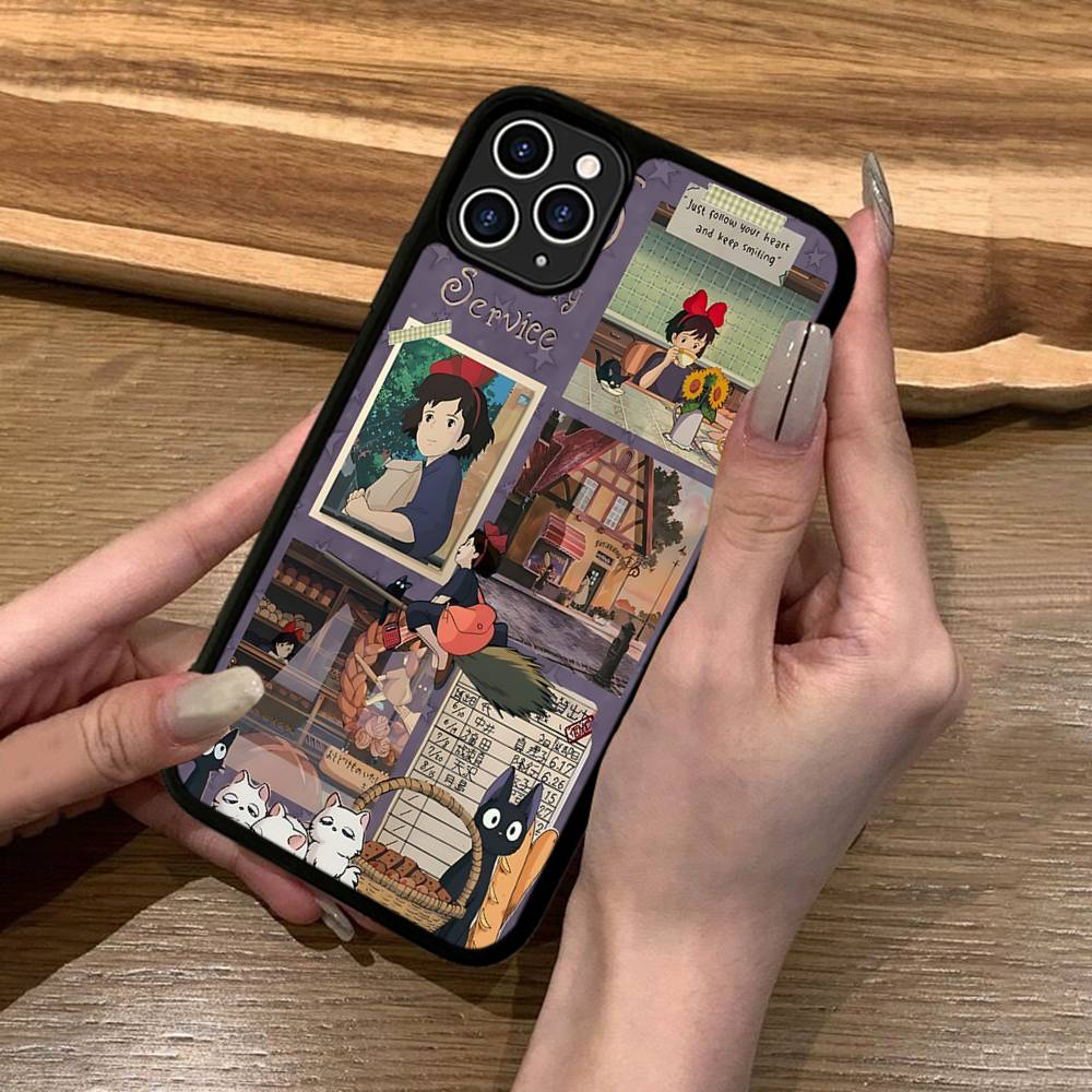 Anime Ki-Kiki Lieferservice Handyhülle Silikon PC+TPU Für iPhone 11 12 13 14 15 16 17 Pro Max Hülle Mobile Cases