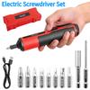 Electric Screwdriver Sets with LED Lights Motorized Screwdriver Extension Rod Battery Powered Screwdriver Kit for Home Car