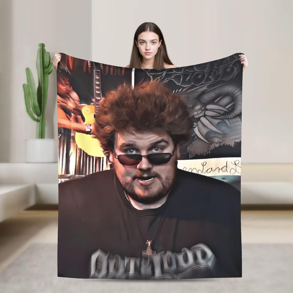 Drachenlord Poster Rainer Winkler Blanket Flannel Print Superstar Portable Thin Throw Blanket for Bedroom