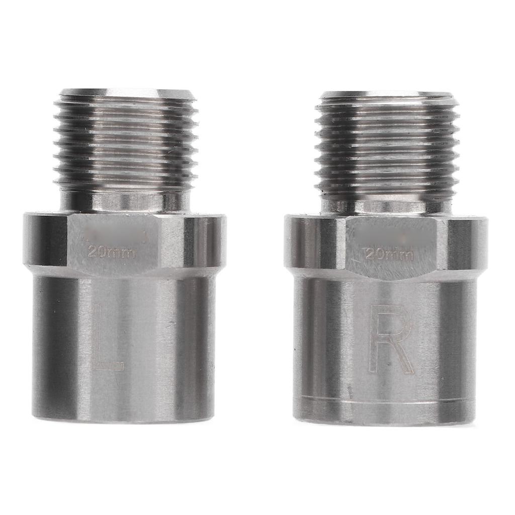 Fahrradpedalverlängerung Edelstahl Verlängern um 20 mm Fahrrad Verlängerte Pedalunterlegscheibe für Bergstraße