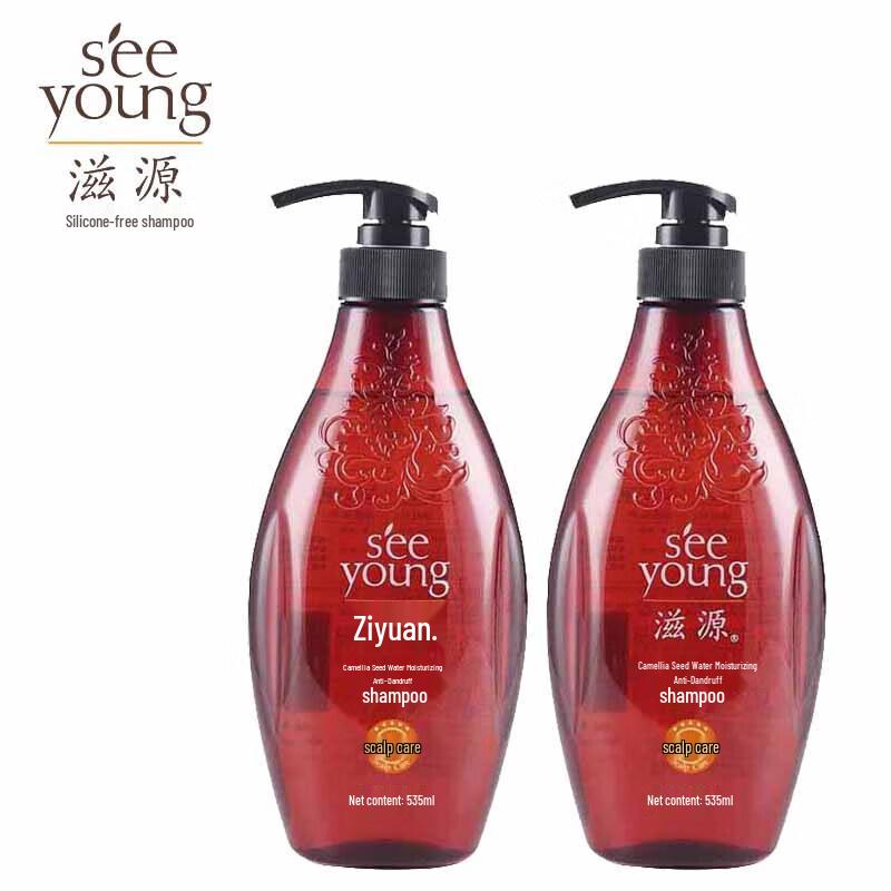 Ziyuan Tea Seed Anti-Dandruff Shampoo Value Pack