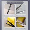 Morning MG Black Blade Scissors: Stylish, Sharp, Non-stick, Wear-resistant Stainless Steel for Home, Office, and Children’s Paper Cutting