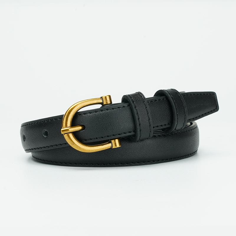 Women's Belt Korean Style Versatile Trendy Belt Jeans Fashionable Simple Skirt Belt Decorative Pin Buckle Belt for Women