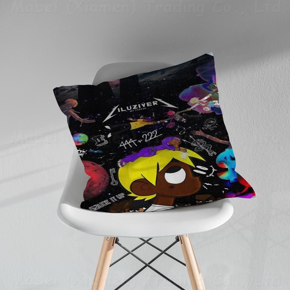 Popular Hip Hop Rap L-Lil U-Uzi V-Vert Pillowcase Toon Gift Cushion Cover Bedroom Home Sofa Chair Seat Decor Pillow Case