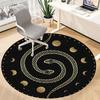 1pc Serpent Moon Phases Office Round Area Rug, Indoor Mat Suitable For Office, Under Office Chairs Bedroom Living Room Home Decor, Room Deco 172