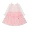 French Cat Pink Ribbon Embroidery Shaw Dress Q64dso012p1