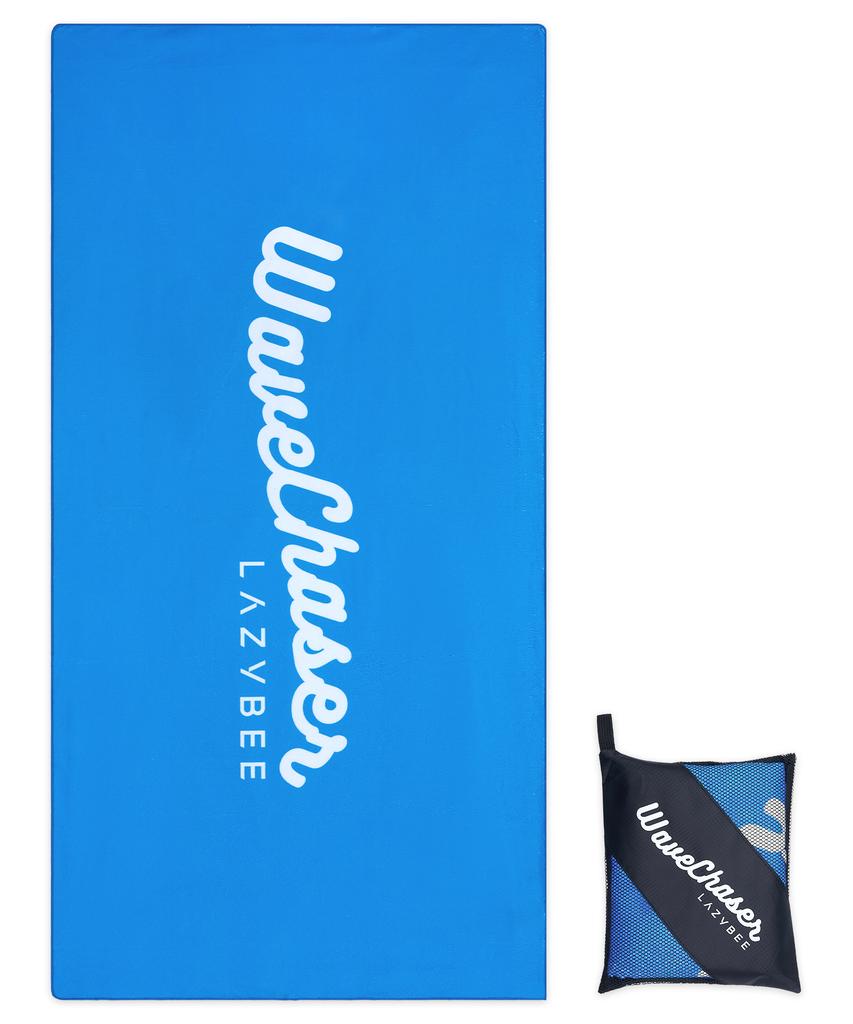 Leijibi Quick Dry Beach Towel Large Microfiber (Pouch Included) Capri Blue
