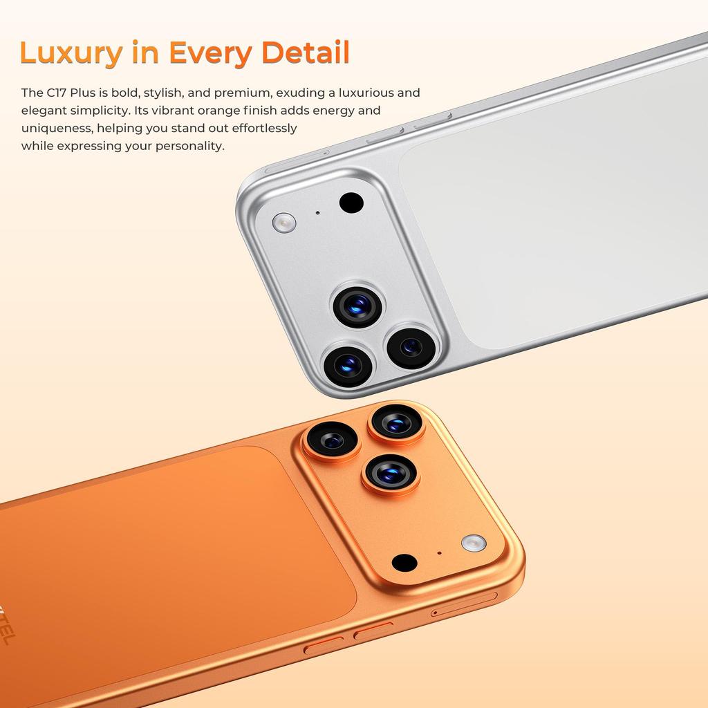 Oukitel C17 PLUS Android 16 Handy Entsperrt 2026-24GB+256GB, 6,9'' 120Hz, 5000mAh Smartphone, 64MP+8MP, 3,5mm Klinke /GPS