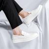 Fashion British Classic Retro Style Small Leather Shoes Men Korean Version of The Wedding Business Solid Color Casual Shoes Driving Shoe