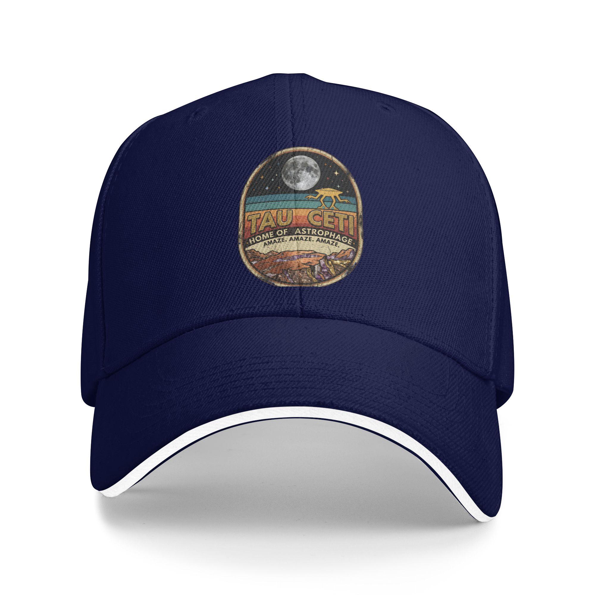 

Tau Ceti Rocky Amaze Project Hail Mary Baseball Caps Casual Sandwich Cap Unisex Style Breathable Headwear Travel Gift One Size темно-синього кольору