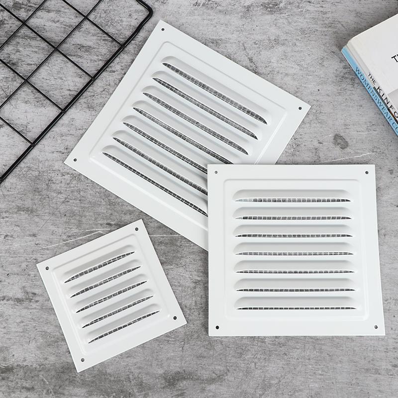 1Pc 100-250mm Aluminum Alloy Air Vent Grille Air System Net Cover Screen Exhaust Outlet Square Heating Cooling Vents Plate