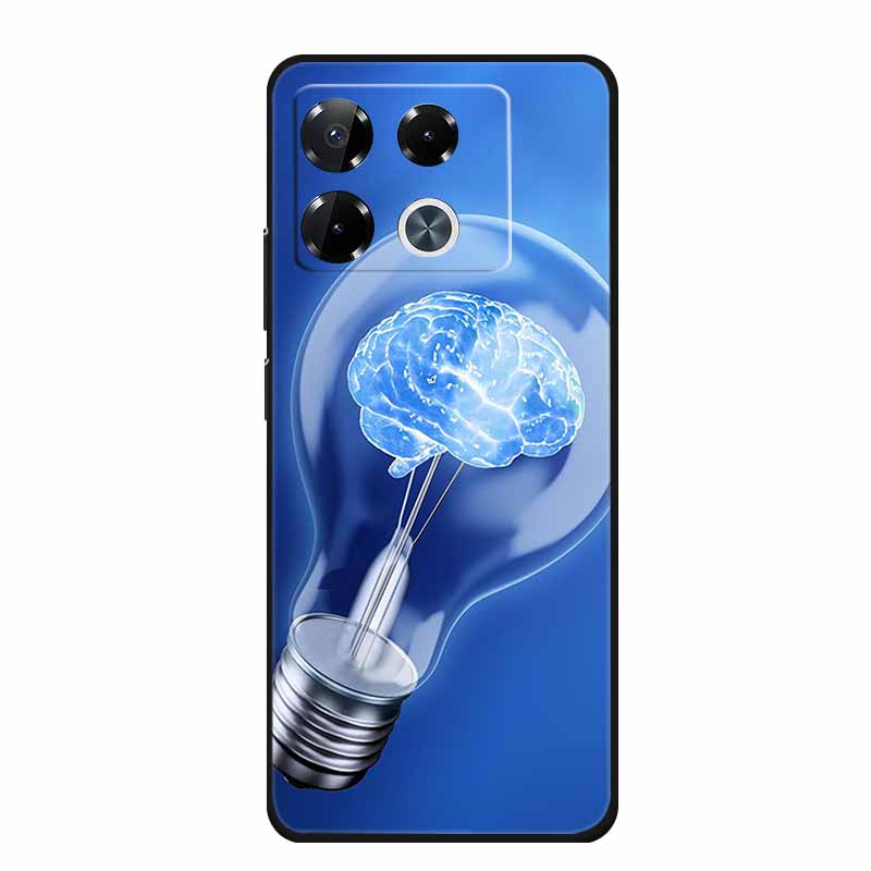 For Infinix Note 40 Pro Case Note40 Pro Plus Phone Cover Black Silicone Soft Case For Infinix Note 40 Pro Plus Back Cover Case