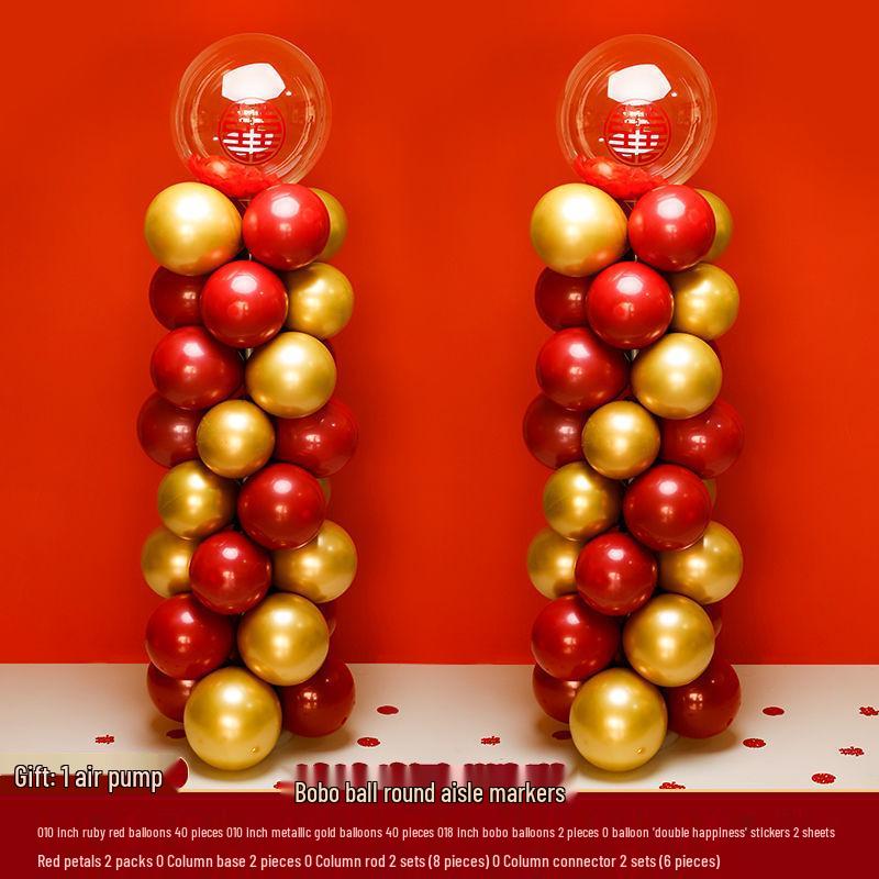 

Wedding & Birthday Outdoor Balloon Arch Decoration for Villa Gate