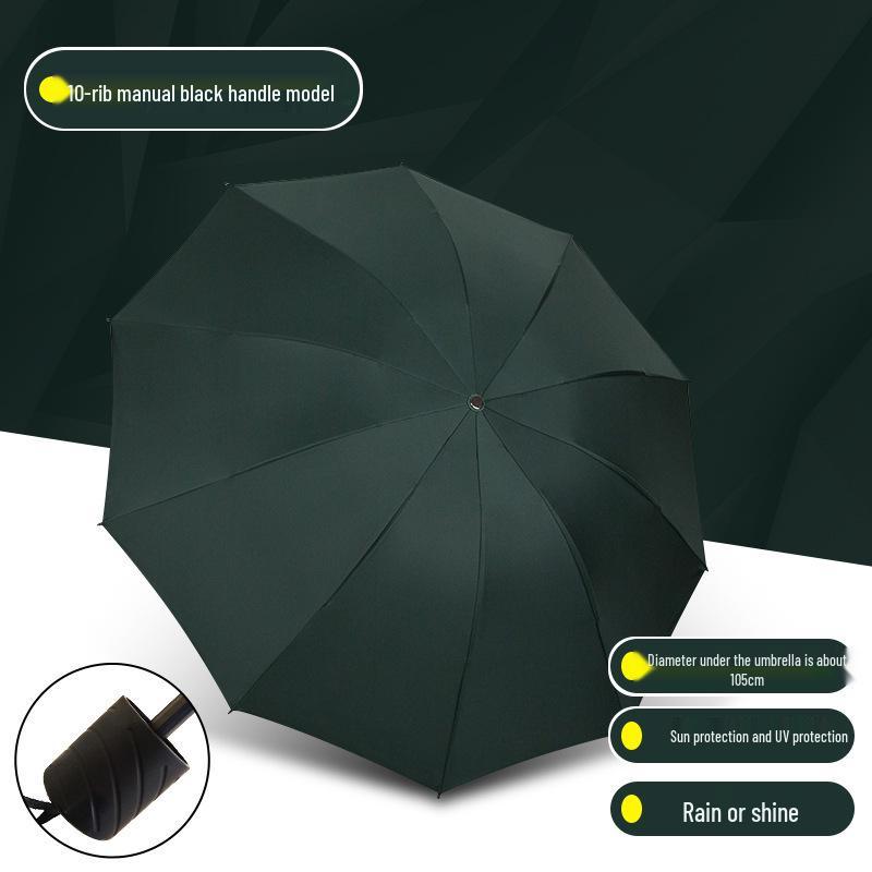 High-End Automatic Folding Sun & Rain Umbrella for Men - Large Size Sunscreen Sunshade