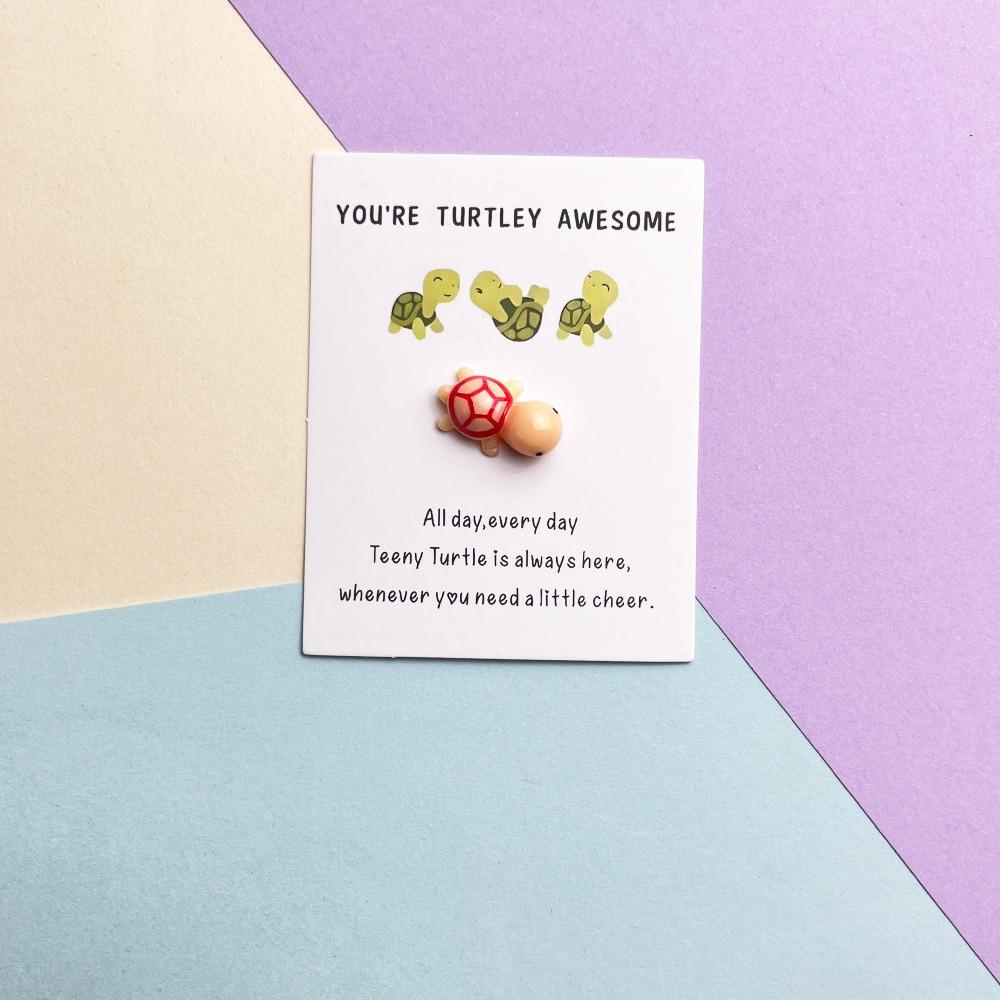 You re Turtley Awesome, you re the best turtle, creative gift card for kids, cute and childlike