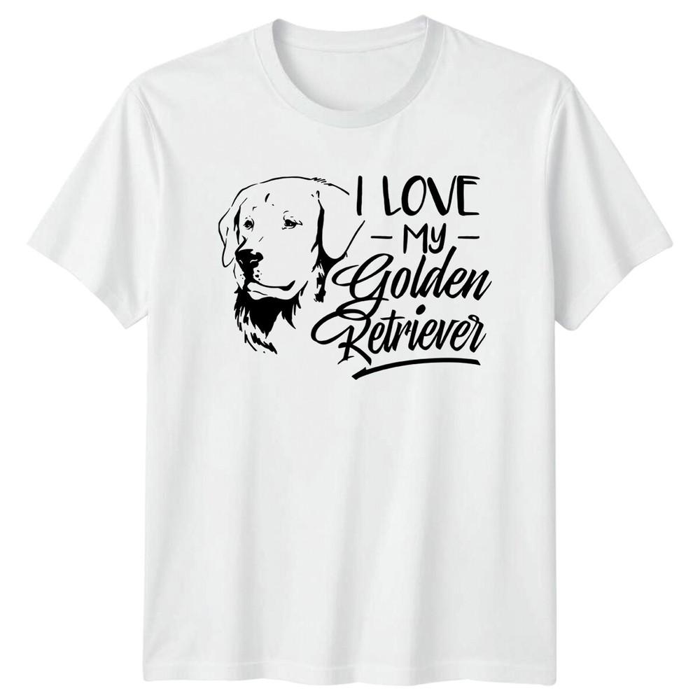 I Love My Golden Retriever Dog Graphic TShirt S