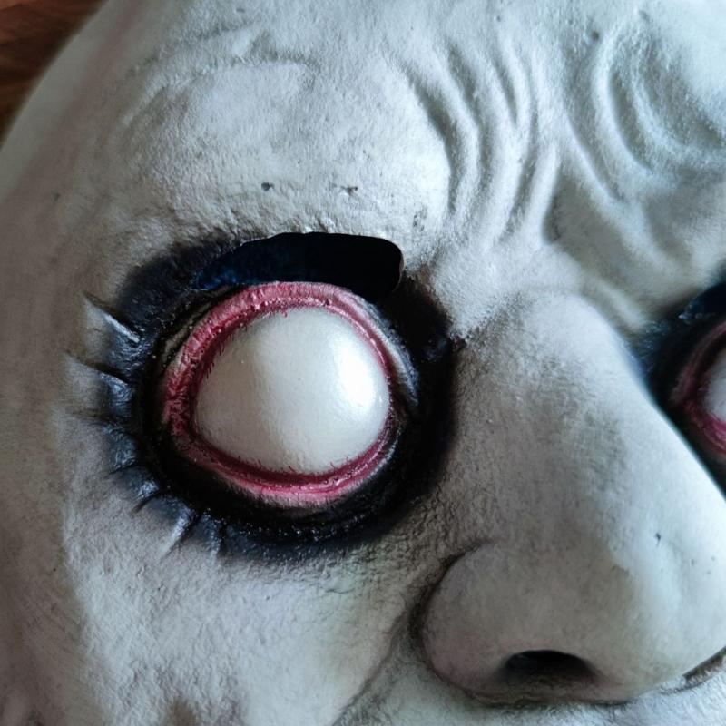 High Detail Horror Latex Costume Mask Halloween Party Props  Escape Room Accessory Comfortable Skin Friendly Sustainable