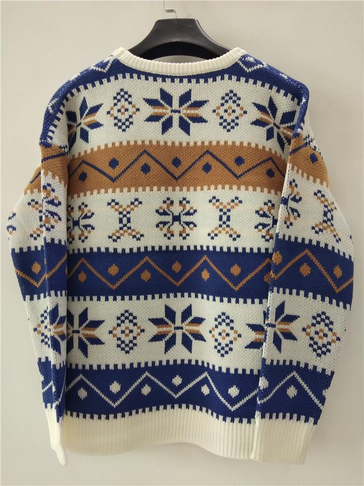Women's Autumn 2025 Christmas Pullover: Stylish Round Neck Loose Knitwear, Long Sleeve Casual Top