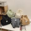 New dual-purpose small backpack, casual niche girlfriend handheld shoulder bag, Japanese and Korean drawstring commuter work backpack