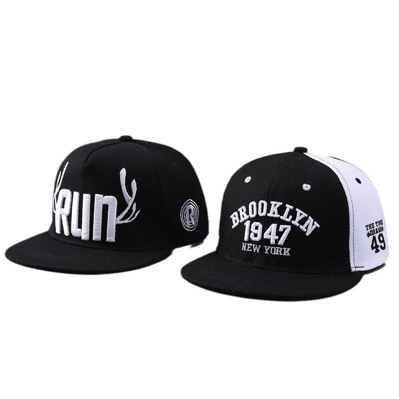 Brooklyn 1947 Embroidery Snapback Hat High Quality Baseball Cap Men's Versatile Pattern Casual Adjustable Hip Hop Sports Hat