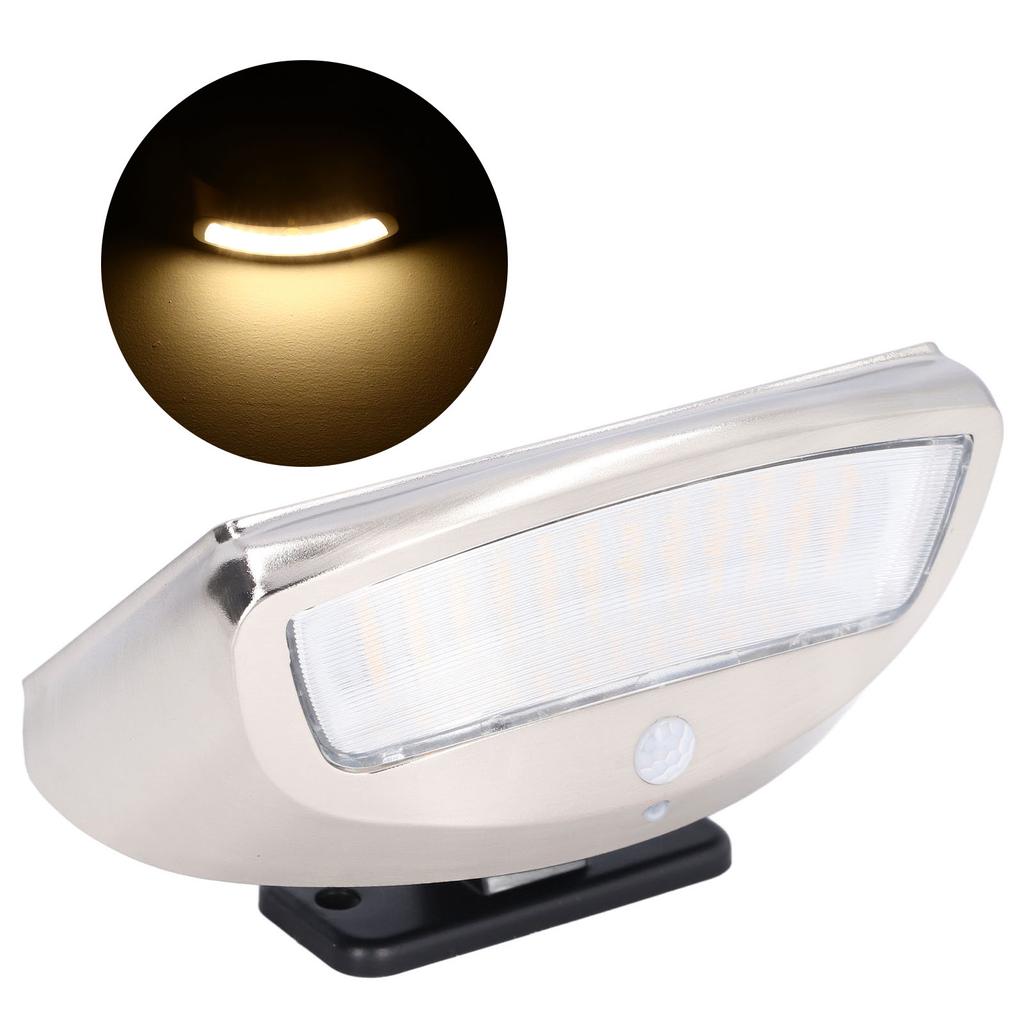 Solar Wandleuchte Superhell 4 Modi Bewegungssensor 600LM LED Solarleuchte für Außenhof