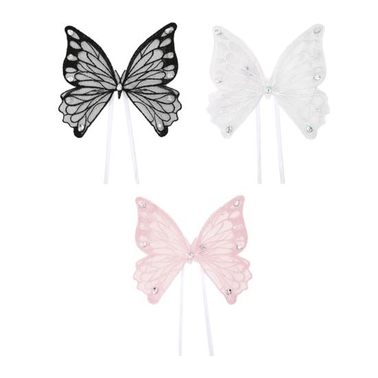 Dog Fairy Wings Light Up Butterfly Wings Pet Costume Embroidered Butterfly Wings with Lights for Parties