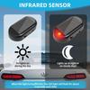 2PCS Solar Powered Fake Car Alarm LED Light, for Car Van security alarm