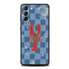 Phone Case Cover for Samsung Galaxy S25 Edge S24 S23 S22 S20 S21 FE Ultra S10 S10E Plus Soft TPU Marine Life, Crabs, Lobsters