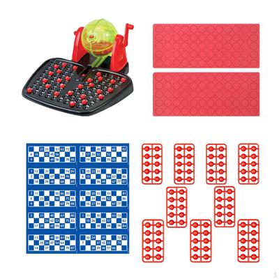 Traditional Bingo Game Set Deluxe Lucky Ball Machine Fortunate Number for Group Adults