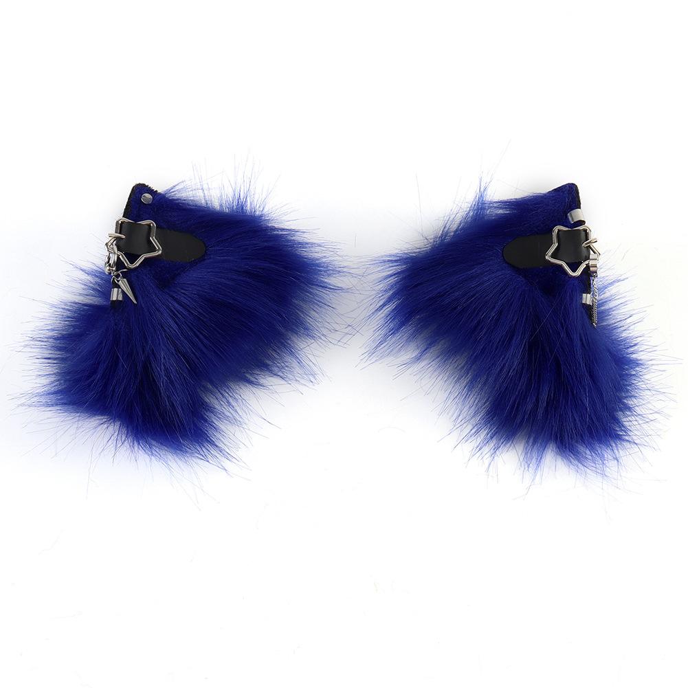 Plush Electric Animal Ear Headband Rechargeable Detachable Fox Ear Lolita Comic Show Prop Cat Ear Cosplay Accessories Halloween