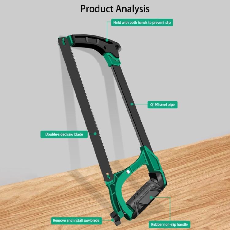 Heavy Duty Small Saw Hacksaw Frame Professional Tool 45°90°Multiangle Cutting