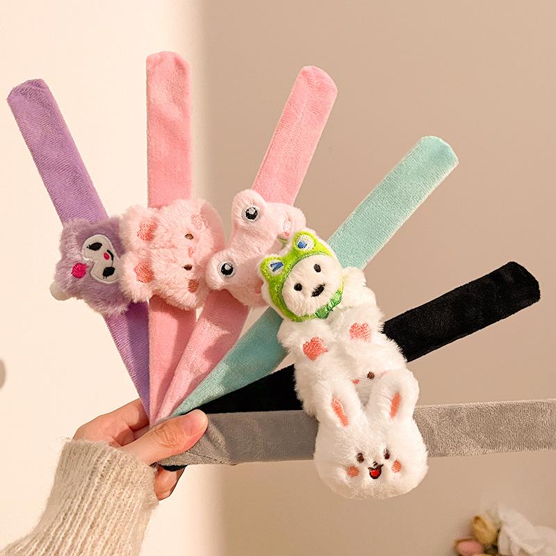 Creative Cartoon Plush Doll Pop Circle Diy Handmade Cute West Highland Decorative Bracelet Small Gift Doll Circle